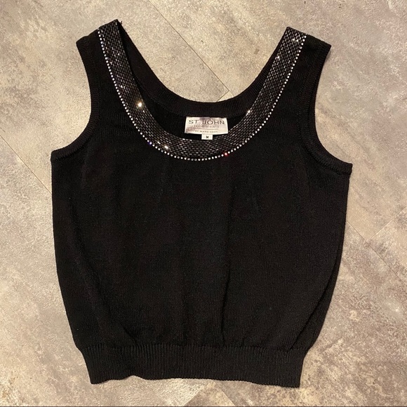 St John Evening Black Knit Tank - Picture 8 of 8